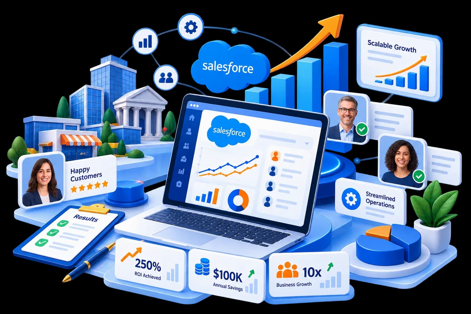 Real Clients Real Salesforce Results Dashboard