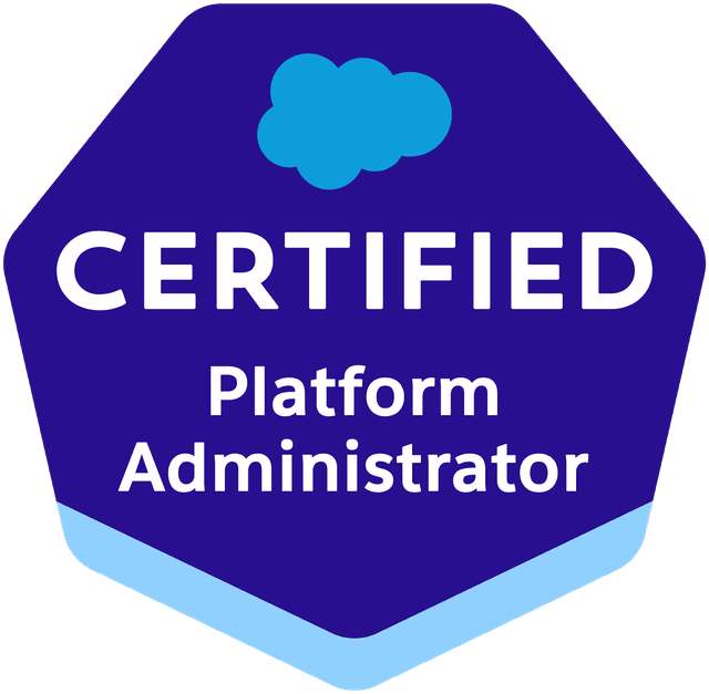 Salesforce Certified Platform Administrator badge