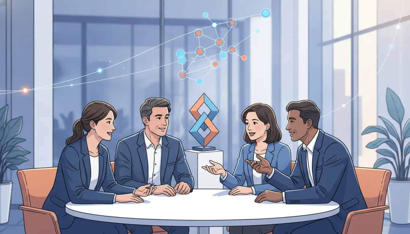 Financial services leaders reviewing measurable origination growth outcomes