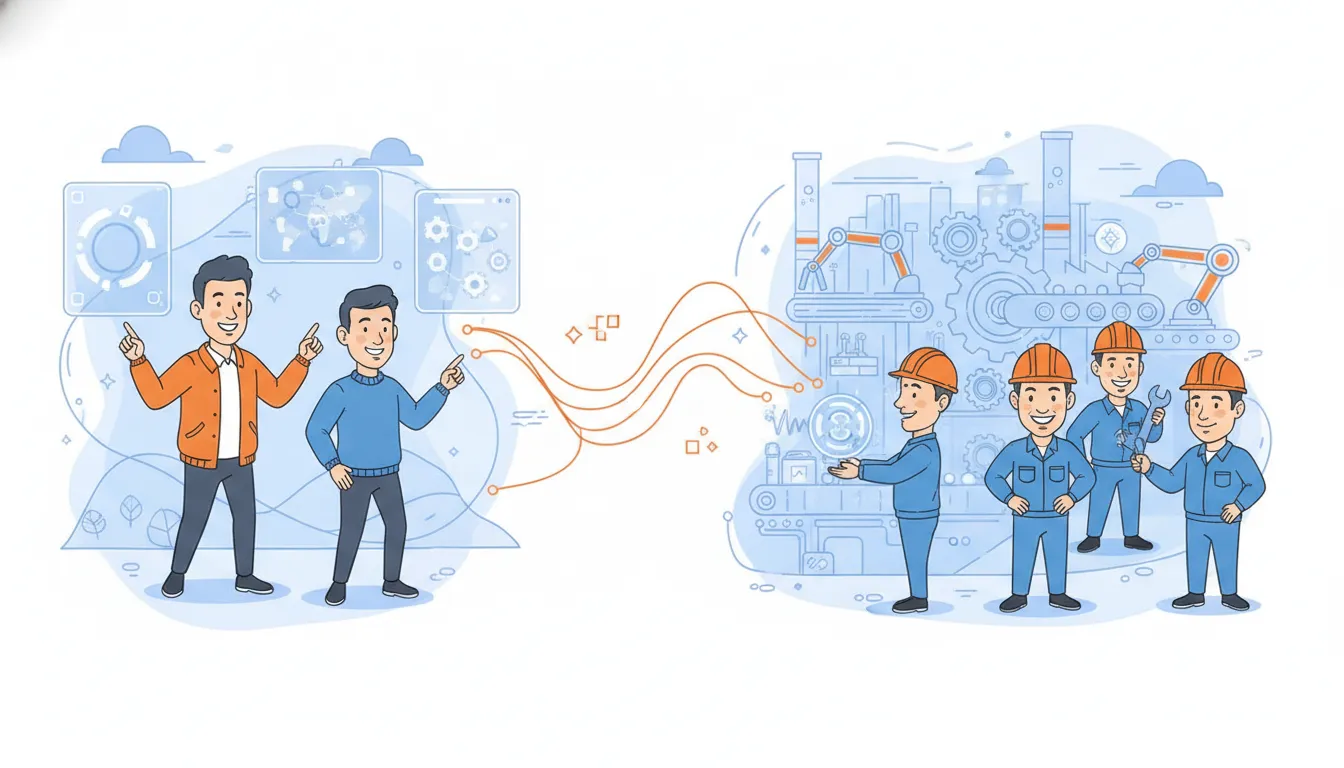 Distributor and dealer users reviewing quotes and placing orders through a manufacturing partner portal