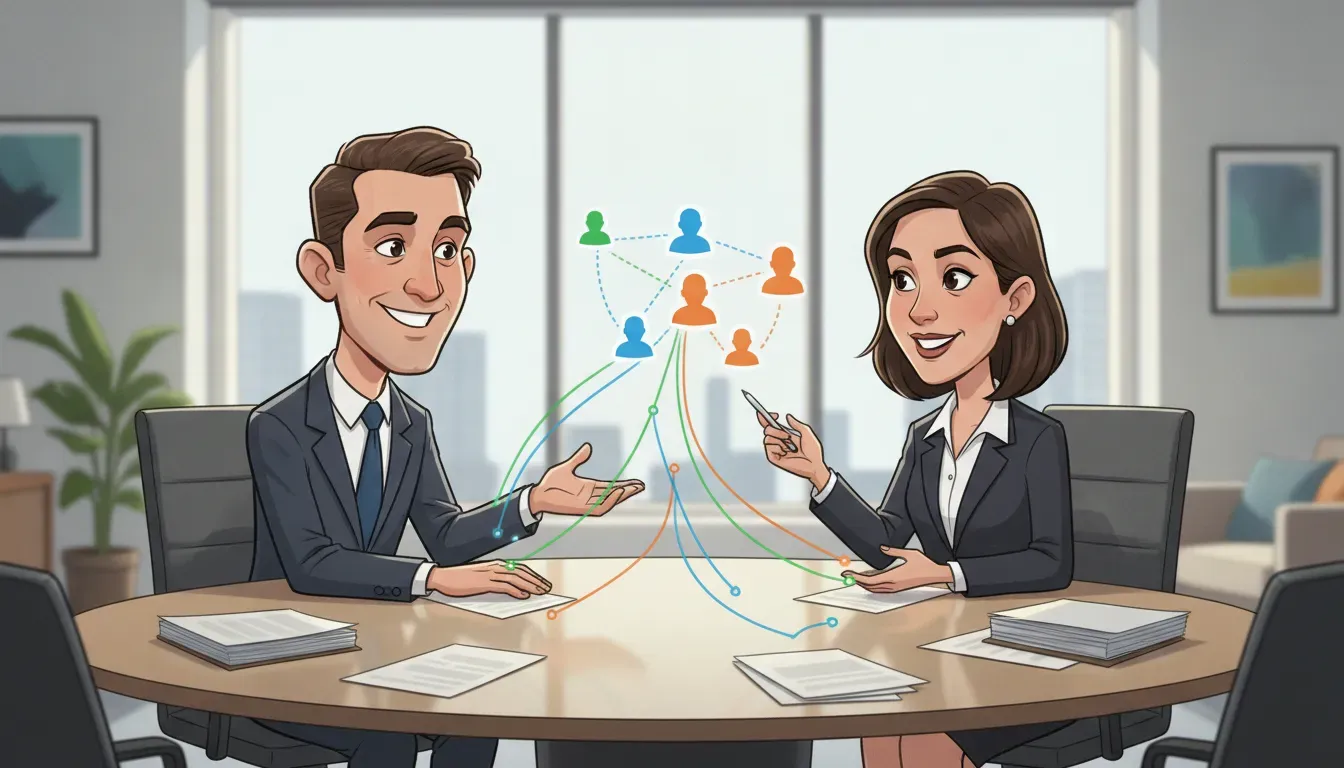 Wealth advisory team mapping client relationships and Salesforce recovery priorities