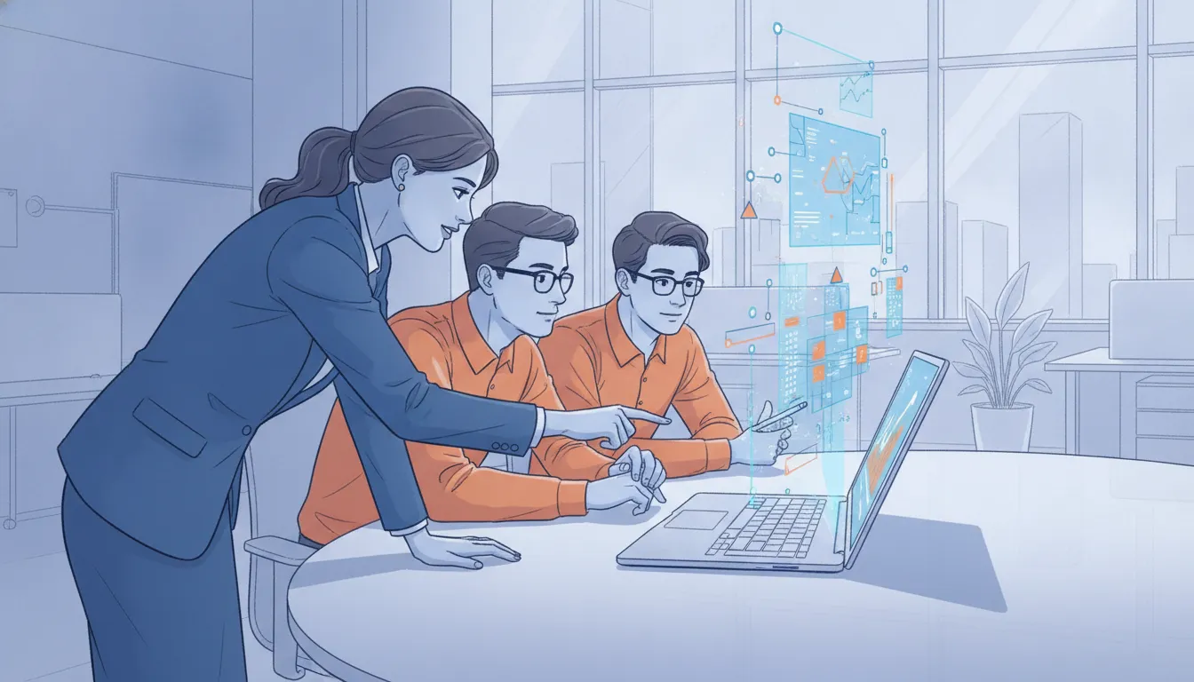 Financial services leaders reviewing a role-based sales pipeline dashboard