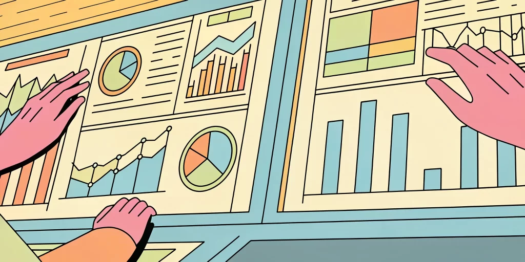 Salesforce managed services illustration showing optimized platform dashboards.