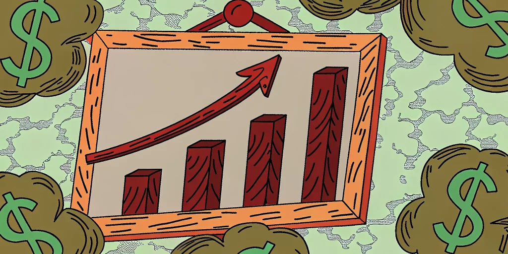 Salesforce ROI metrics bar chart showing revenue growth and business value